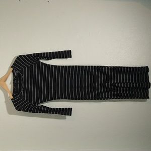 Maternity striped body dress
